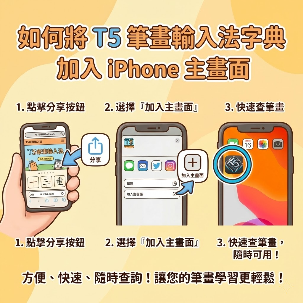 T5 Input Method on iPhone